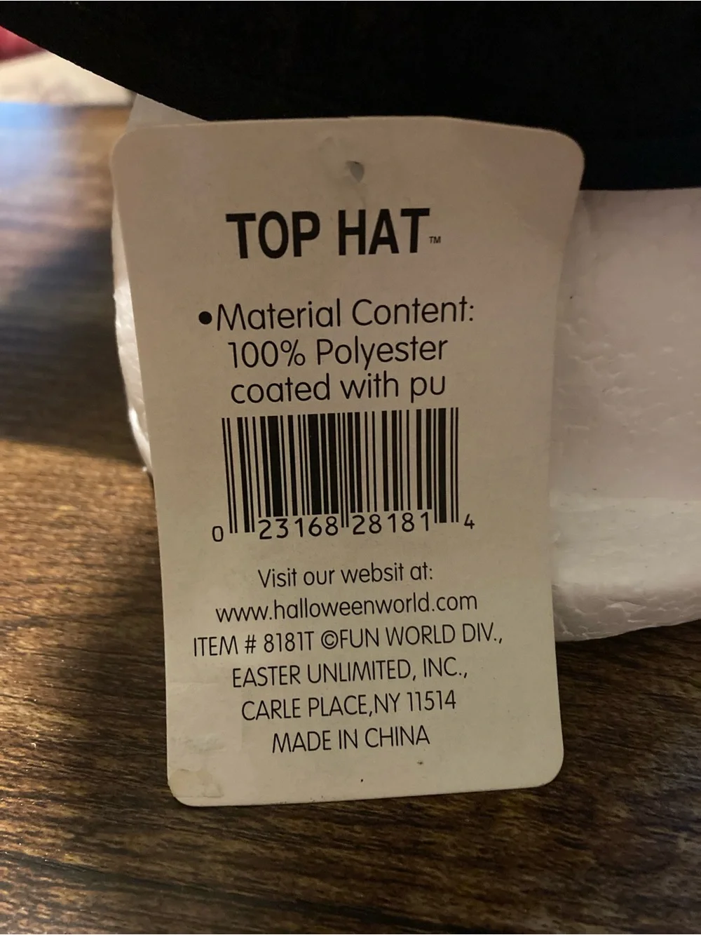 Fun World Halloween top hat